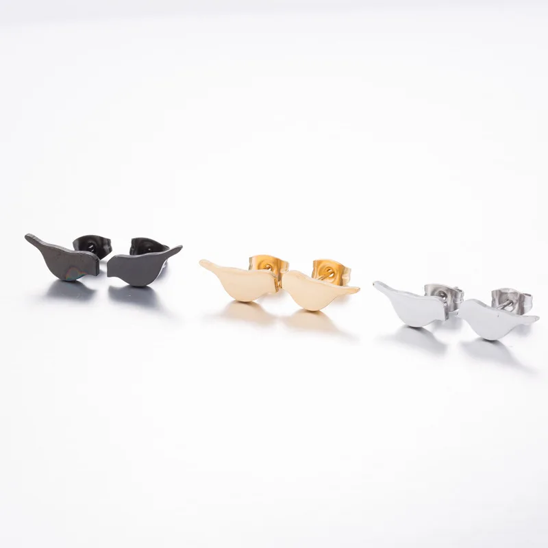 Женские серьги-гвоздики из нержавеющей стали FENGLI элегантные крошечные серьги