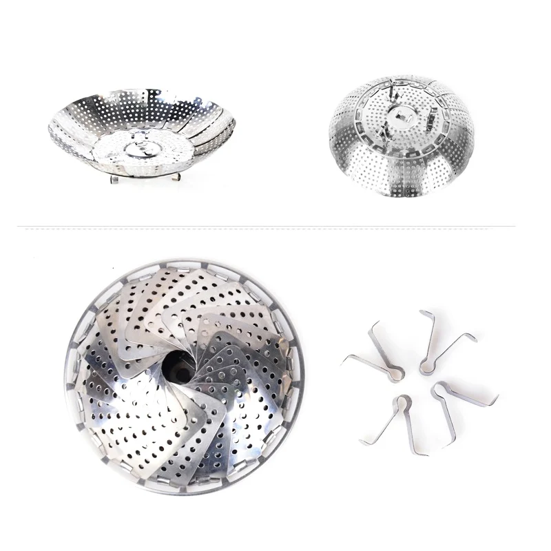 Выдвижная складная Паровая миска из нержавеющей стали большой средний и