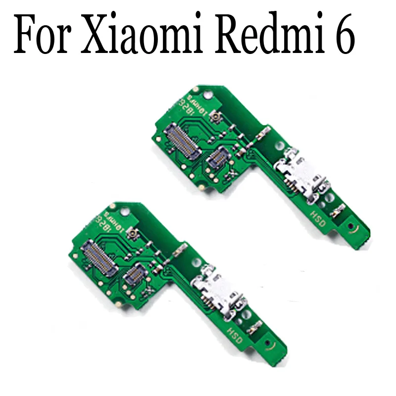 New Original For Xiaomi Redmi 6 USB Dock Charging Port Mic Microphone Module Board Flex Cable Parts Replacement XiaomiRedmi6 | Мобильные