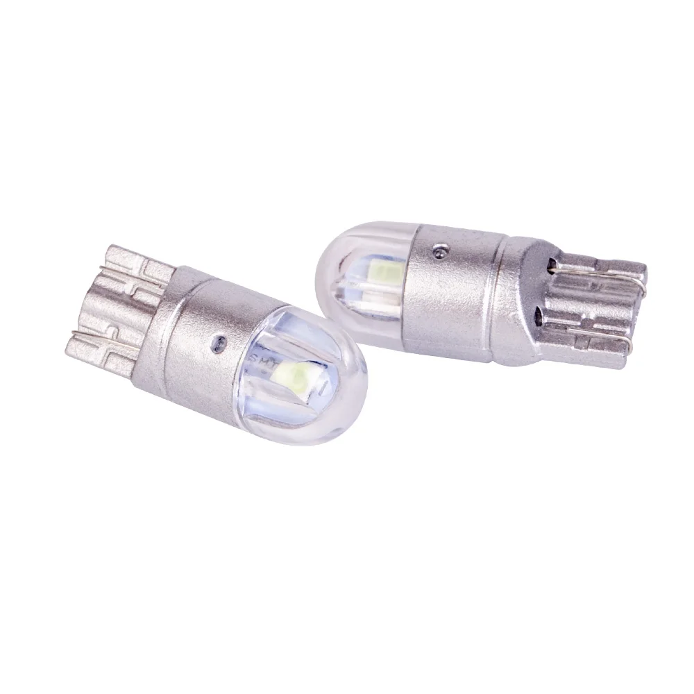 2шт T10 светодиодный Белый свет 168 501 W5W светильник танкетка 3030 2SMD интерьерные лампы