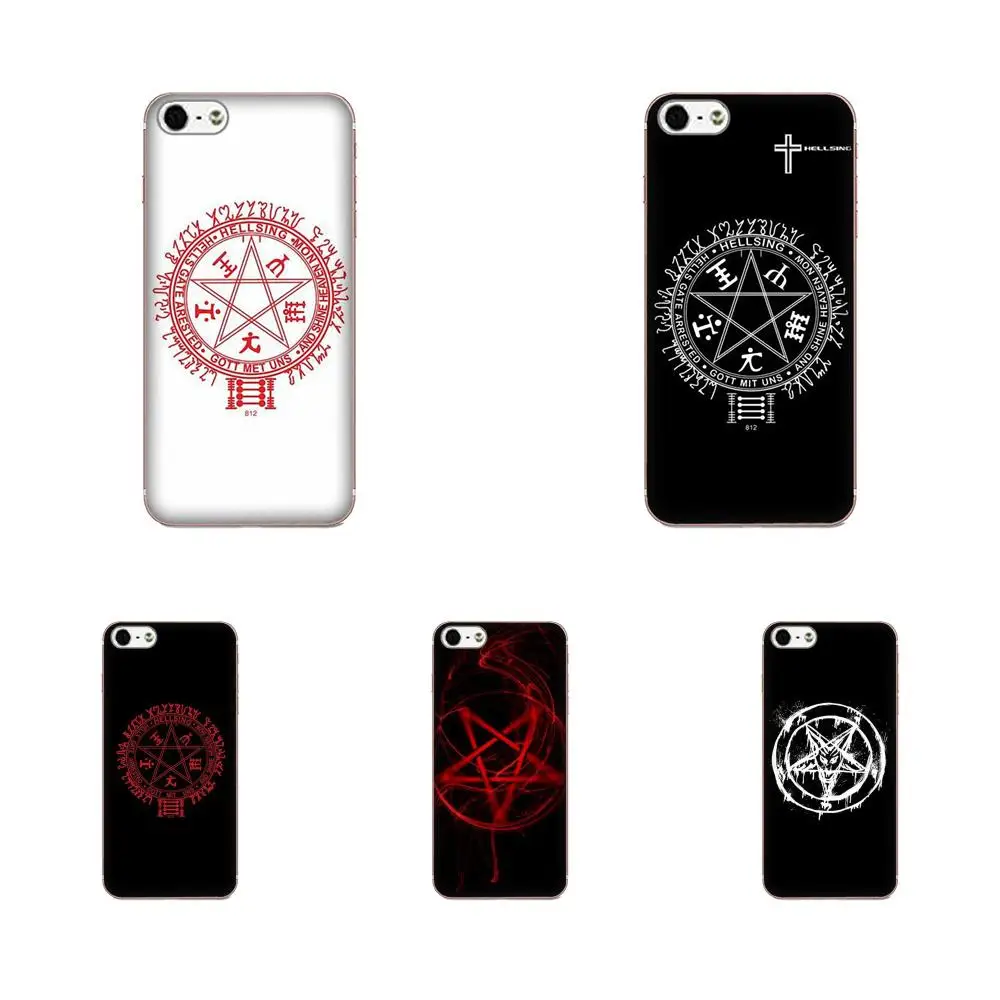Чехлы из ТПУ с логотипом Hellsing Pentagram для Sony Xperia Z Z1 Z2 Z3 Z4 Z5 compact Mini M2 M4 M5 T3 E3 E5 XA XA1 XZ