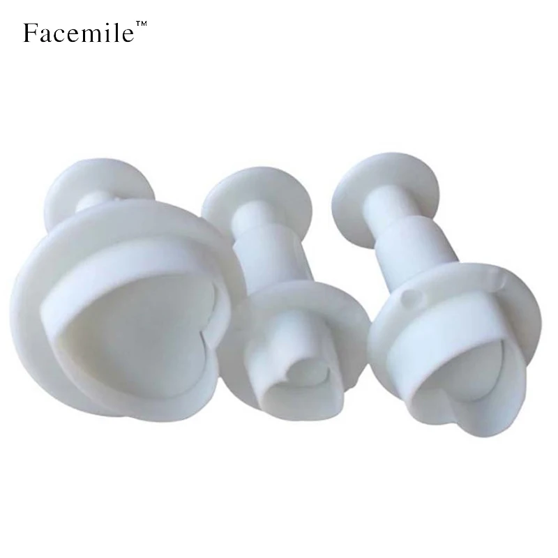 Facemile 6 шт./компл. в форме сердца звезды фондан для украшения тортов сахарный