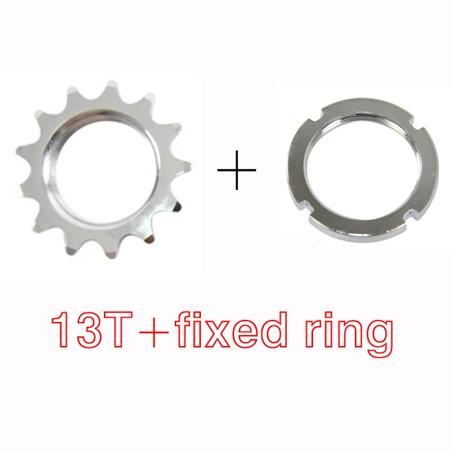 Фиксированная шестерня 13 T/14 T/15 T/16 T/17 T/18 T звездочка, цепные кольца, винты, односкоростное колесо свободного хода, запчасти для колес