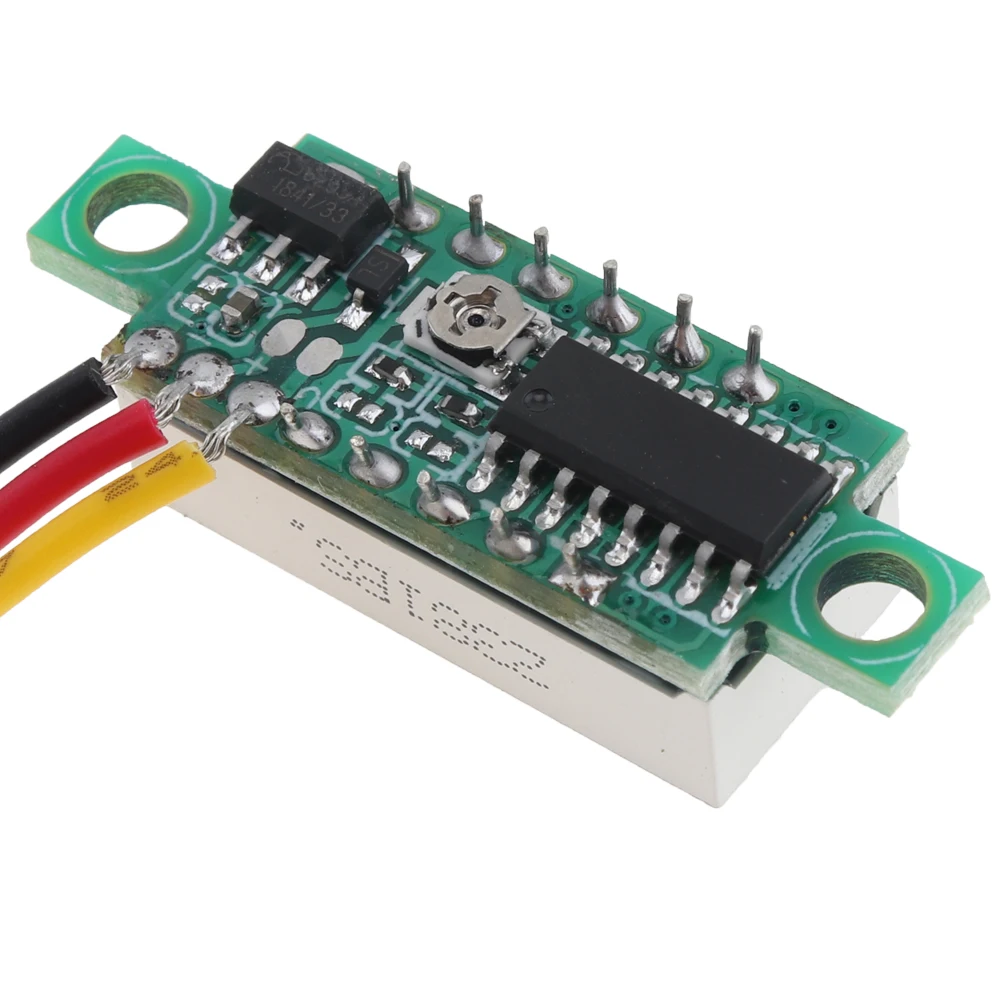 Цифровой вольтметр красный/зеленый/синий/желтый 0 28 дюйма постоянный ток