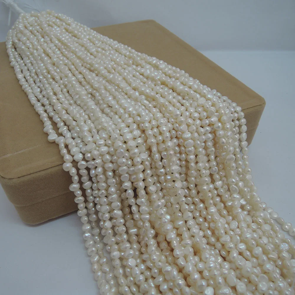 Мини пресноводные жемчужные бусины 100% натуральный пресноводный жемчужный