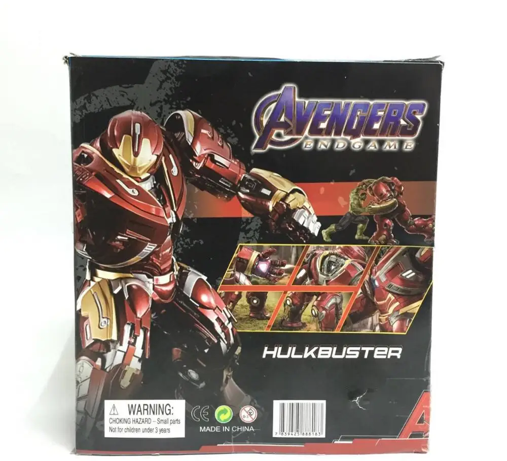 Новый хит! 18 см Marvel Мстители Endgame халкбастер с светодиодный светильник ПВХ