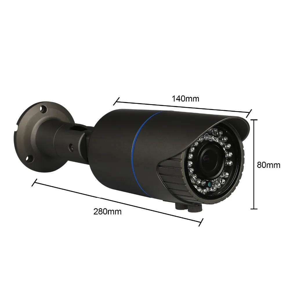 Techage наружная Водонепроницаемая 1080P 2.0MP CCTV POE ip камера 2 8 12 мм варифокальный зум
