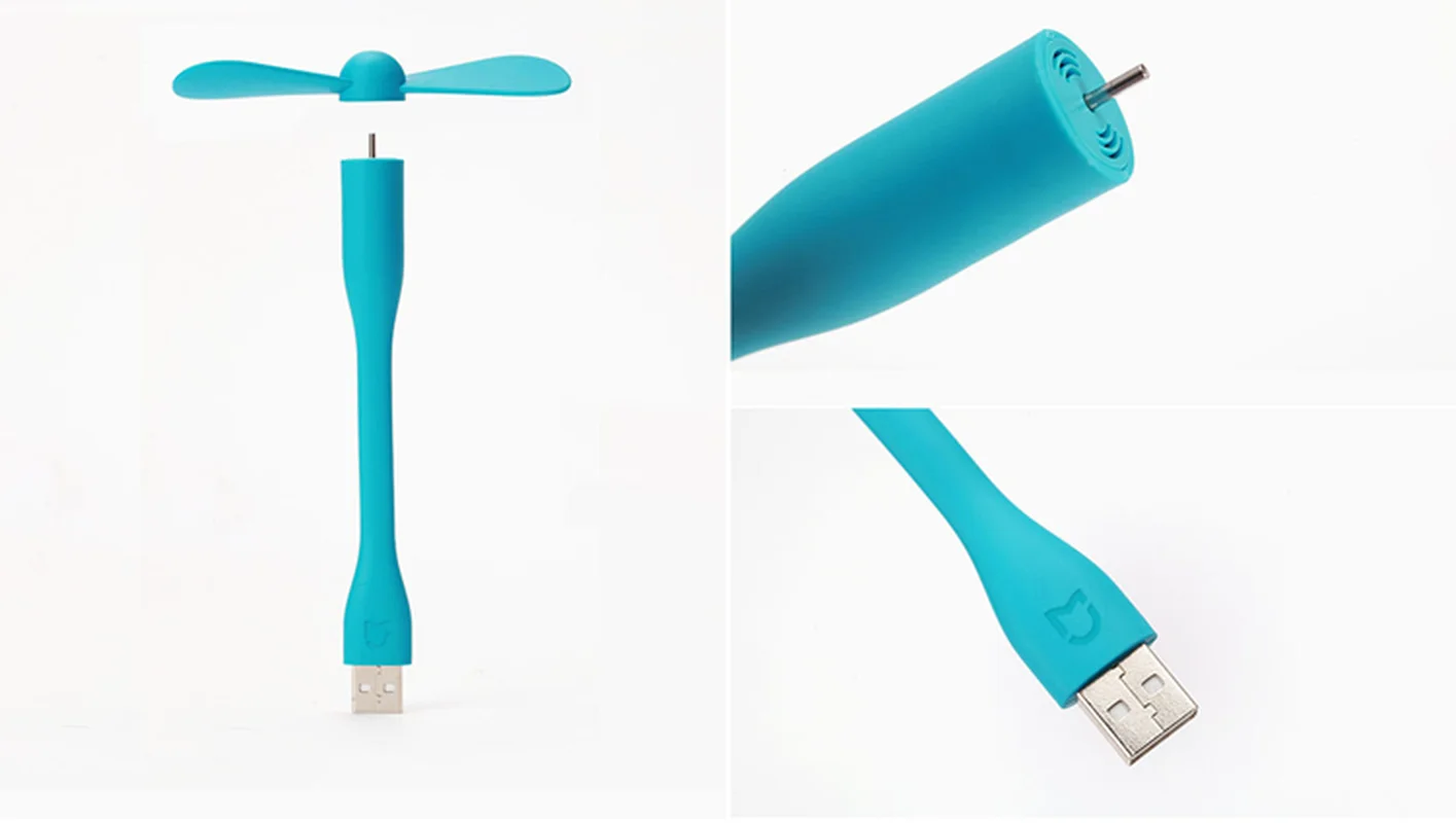 Оригинальный Xiaomi USB вентилятор мини энергосберегающий довольно гибкий