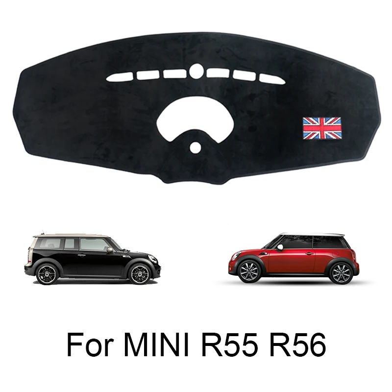 Red Union Jack Приборной панели автомобиля крышка пустотелая лампа коврик приборная панель ковровое покрытие Коврик защита для Mini Cooper R55 R56 аксессуары - Название цвета: Red Union Jack