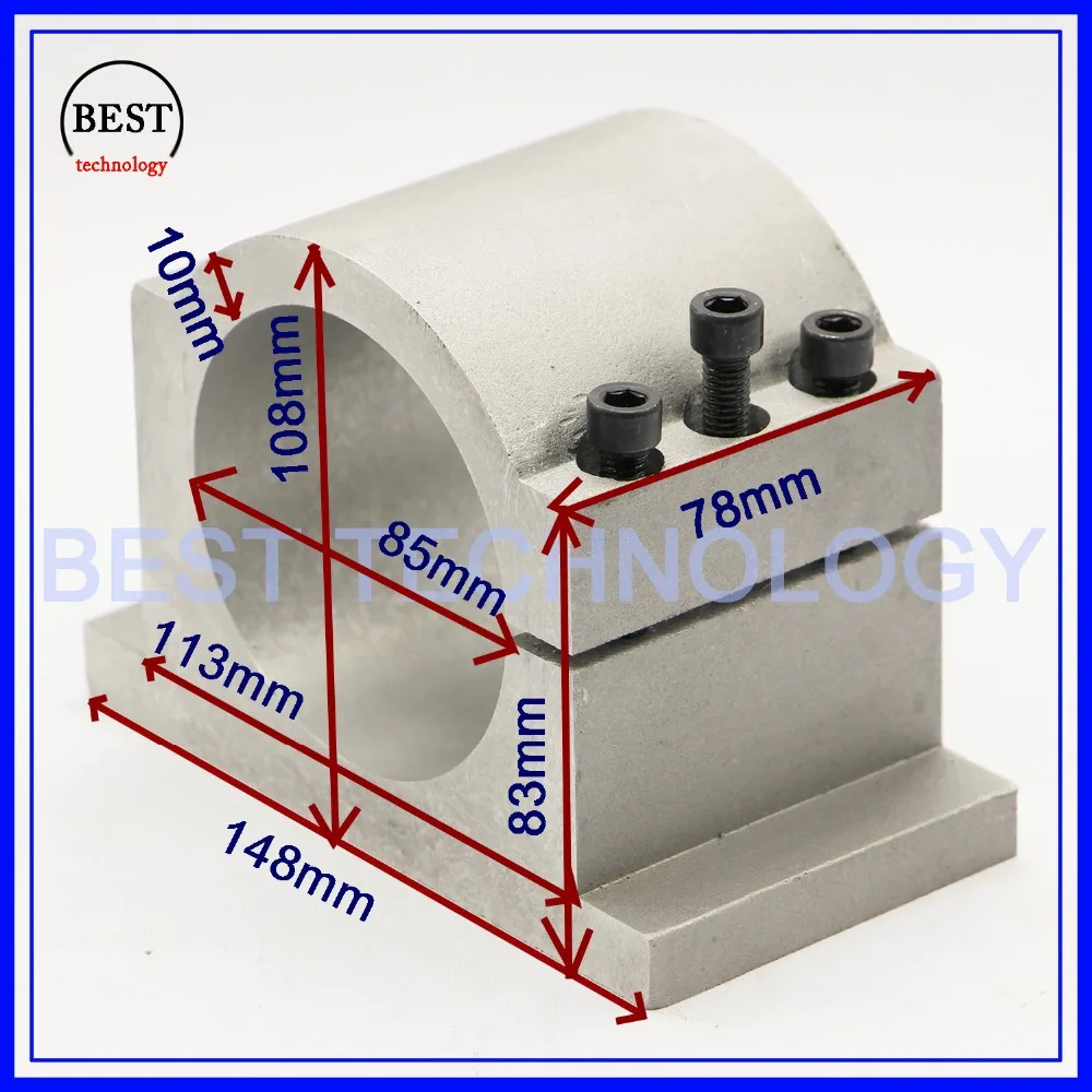 Кронштейн для шпинделя с ЧПУ Алюминиевый зажим гравировального фрезерного
