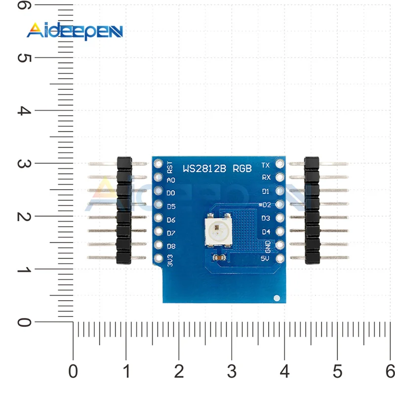 WS2812B полноцветная RGB плата для WeMos D1 Мини модуль с контактами ESP8266 DIY электронная