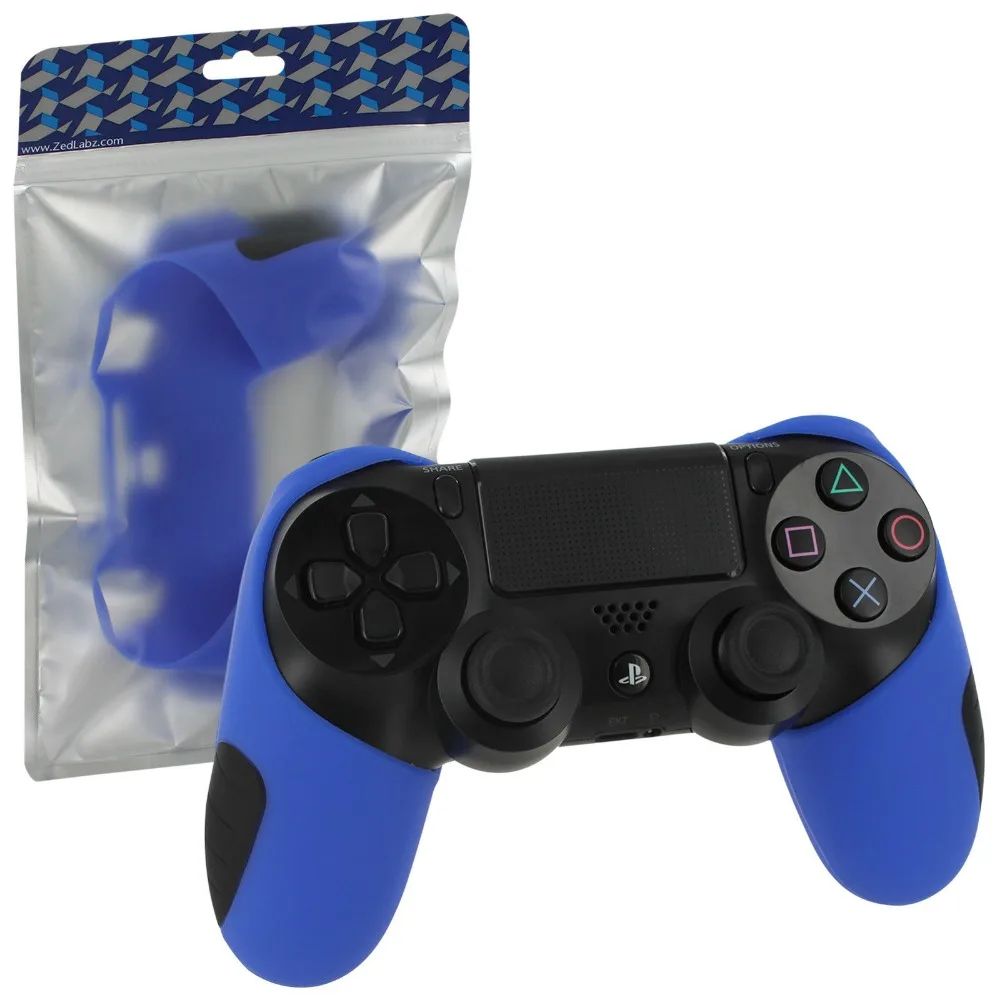 Нескользящий Силиконовый чехол для контроллера PlayStation 4 PS4 Dualshock геймпада синий