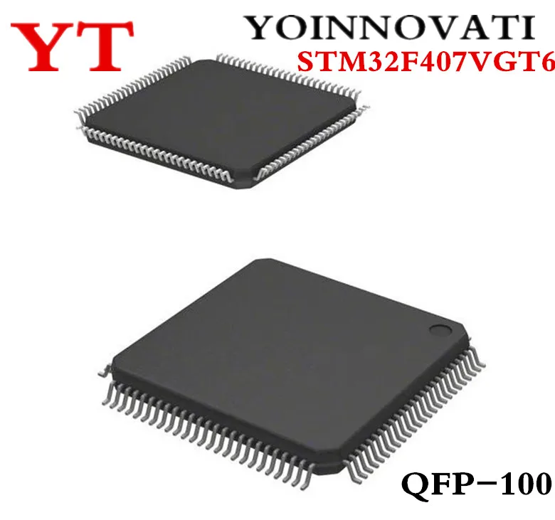 10 шт./лот STM32F407VGT6 STM32F407 STM32F407V 100LQFP лучшее качество. | Электронные компоненты и