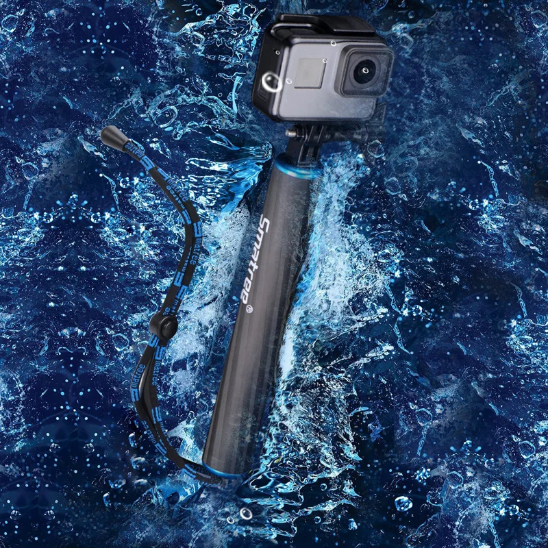 Smatree F1 Водонепроницаемая плавающая рукоятка из углеродного волокна для GoPro Hero