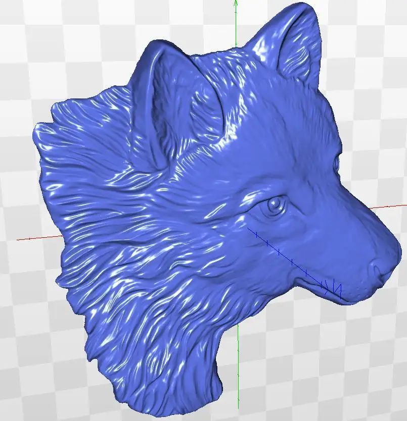 

relief 3d wolf_1 model for cnc in STL file