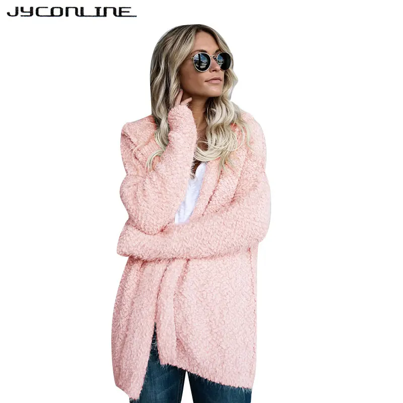 Фото Пальто JYConline из искусственной овечьей шерсти женская зимняя Осенняя верхняя Пальто JYConline из искусственной овечьей шерсти женская зимняя Осенняя верхняя