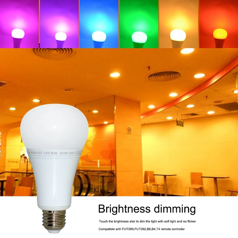 MiBoxer 12W E27 Led Bulb Dimmable LED Light RGB + Warm White (RGB+CCT) Spotlight Indoor Decoration AC85-265V | Лампы и освещение