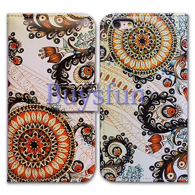 Bcov Мандала Лист Циркуляр Кожаный Бумажник Чехол Для iPhone 5C 100023029|cover for iphone|cover iphone