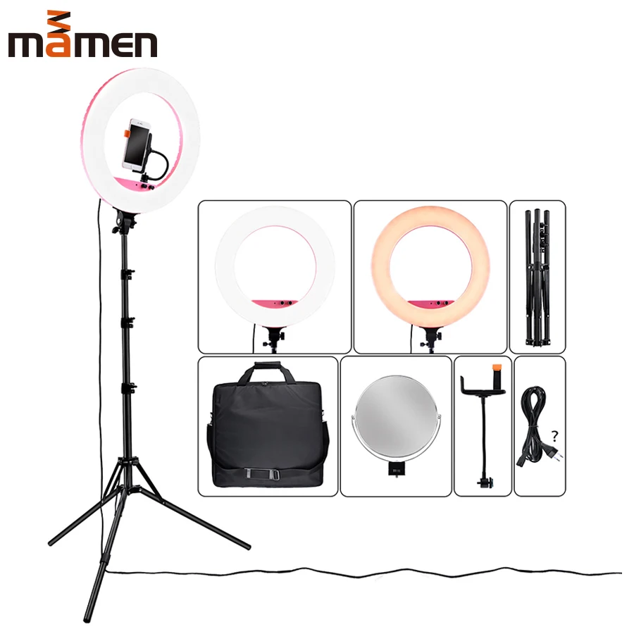 2019 MAMEM 18 &quot3200 5800K 80 Вт фотографические лампы с регулируемой яркостью светодиодная