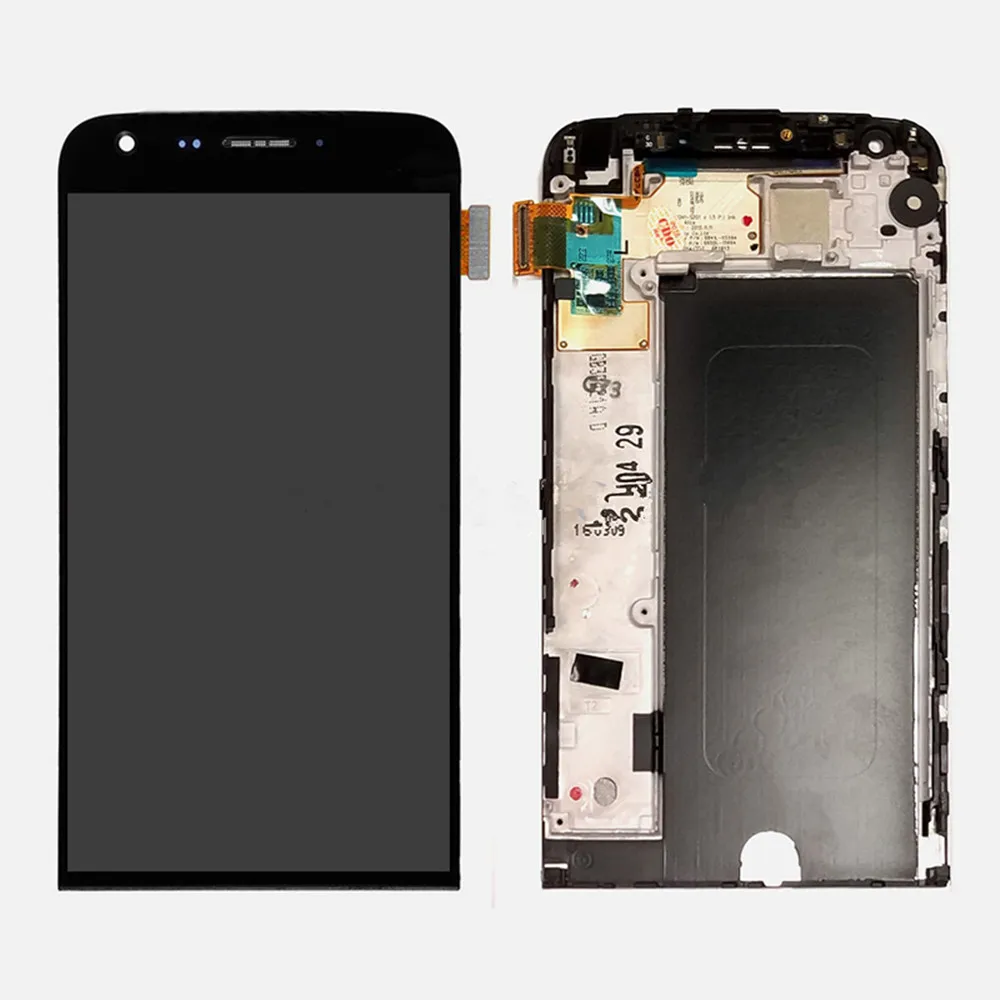 Для LG G5 VS987 LS992 US992 RS988 H820 H831 H830 H840 H850 H860 ЖК-дисплей Дисплей Сенсорный экран дигитайзер Рамка в сборе черный