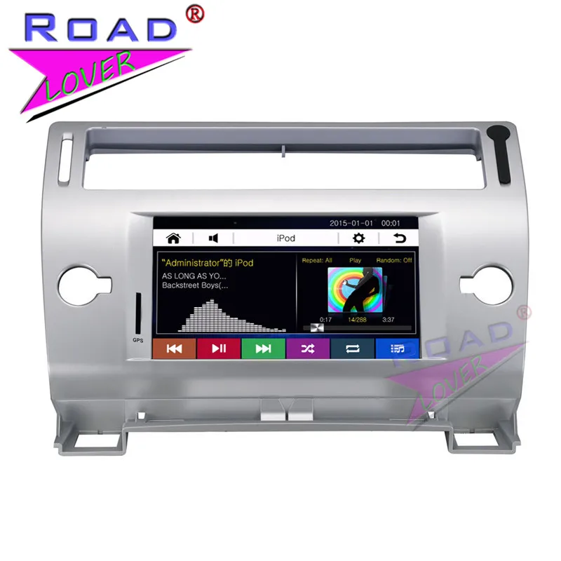 7 дюймовый автомобильный мультимедийный DVD плеер TOPNAVI Wince 6 0 для Citroen C4 стерео GPS