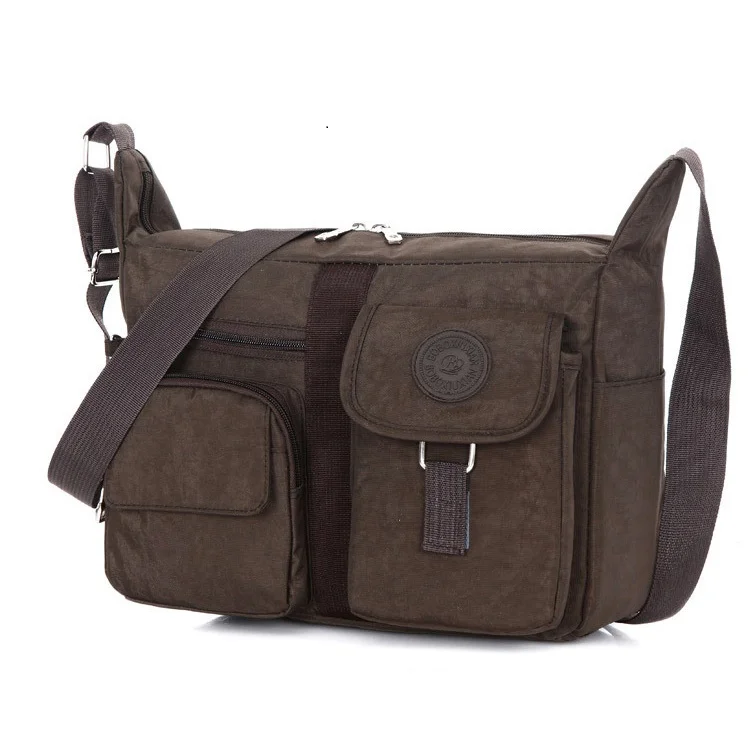 Brown Handbag Роскошная брендовая сумка, Повседневная сумка-мессенджер, Диагональная Сумка на плечо, унисекс, высокое качество, маленькая школьная сумка, сумка на одно плечо - Цвет: Brown Handbag