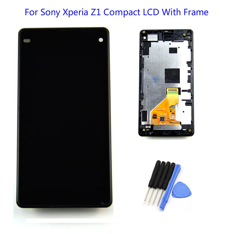 ЖК дисплей с сенсорным экраном и дигитайзером в сборе рамкой для Sony Xperia Z1 Mini Compact