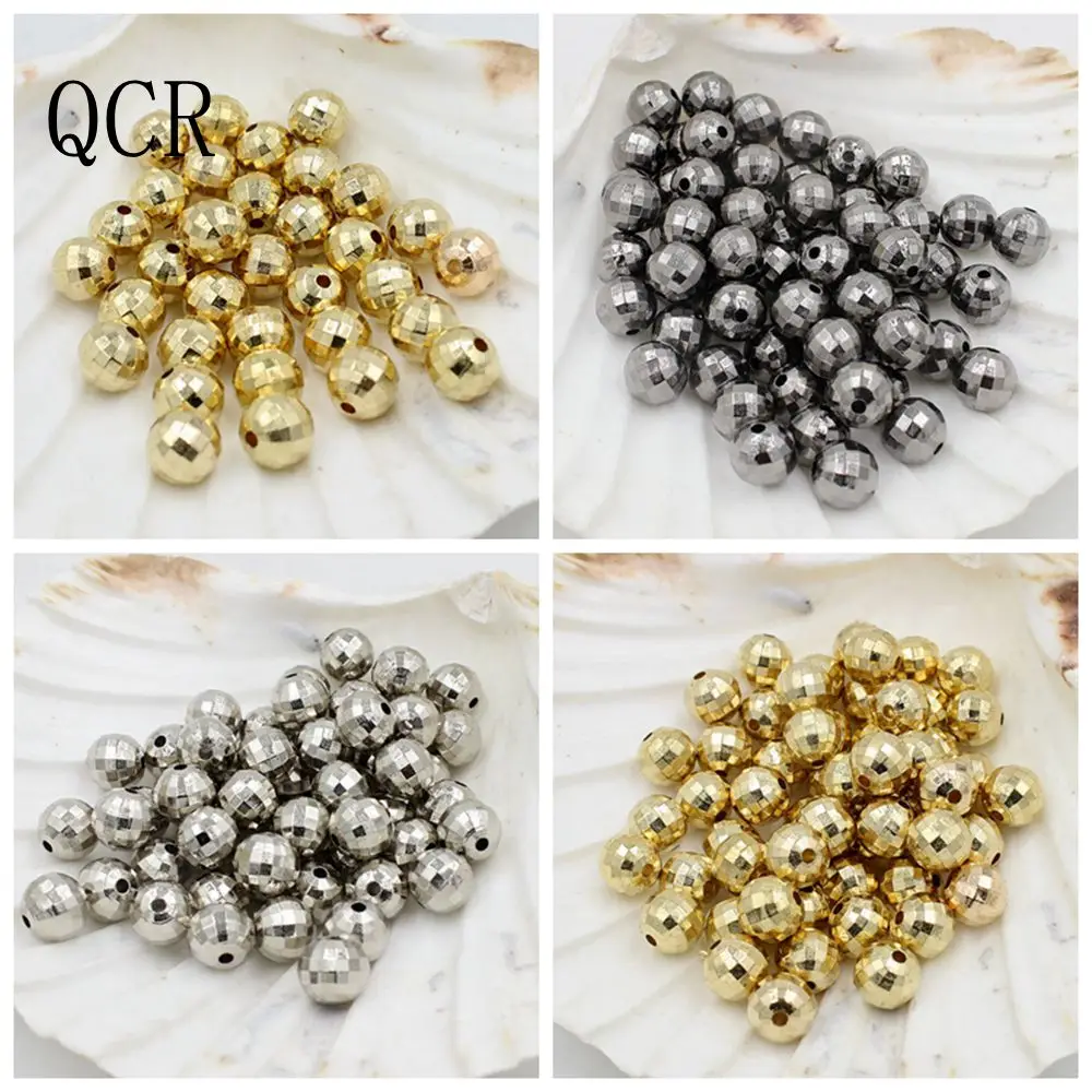 

Круглые акриловые бусины 6810 мм, золотистые/Серебристые/черные бусины для украшения ювелирных изделий