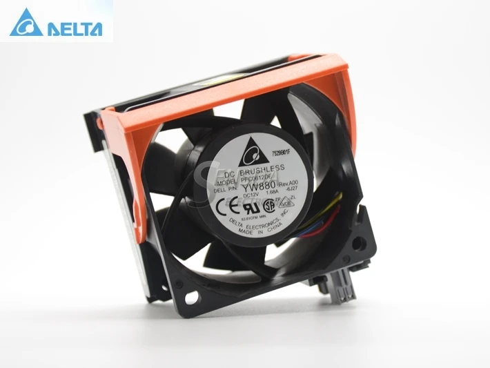 Для delta PFC0612DE 6038 6 см 60 мм DC 12 В 1.68A для PowerEdge 2950 PR272 DC471 YW880 серверный инвертор