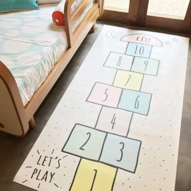

Numbers Hopscotch Fun Baby Toys Children Puzzle Play Mat Jumping Game Exercise Gym Tile Floor Pad for Kids cool
