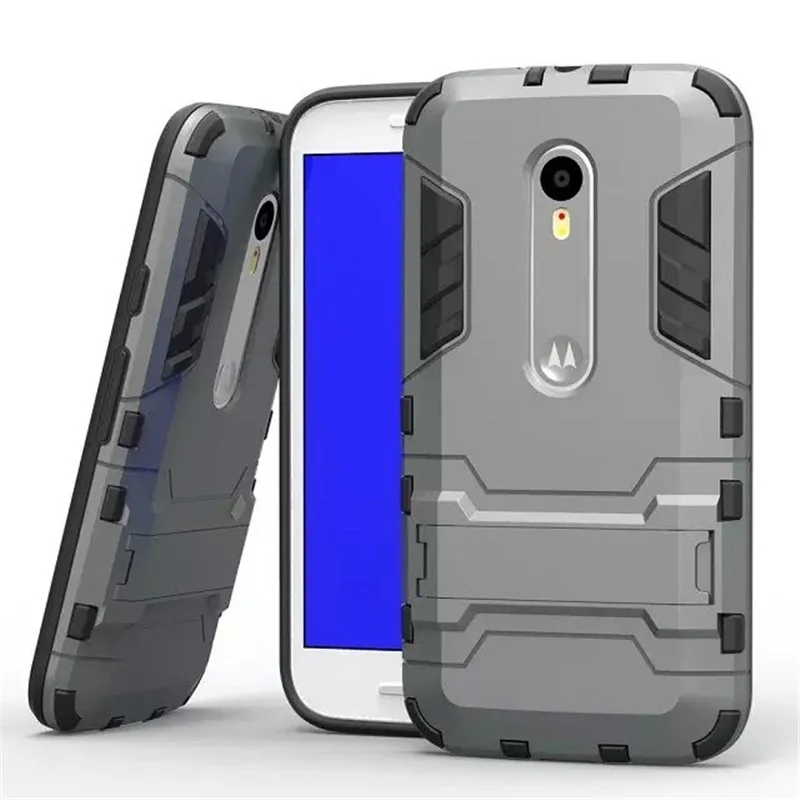 Для Motorola G3 ТПУ & PC телефон случаях 2in1 противоударный Прочный Combo Броня чехол для