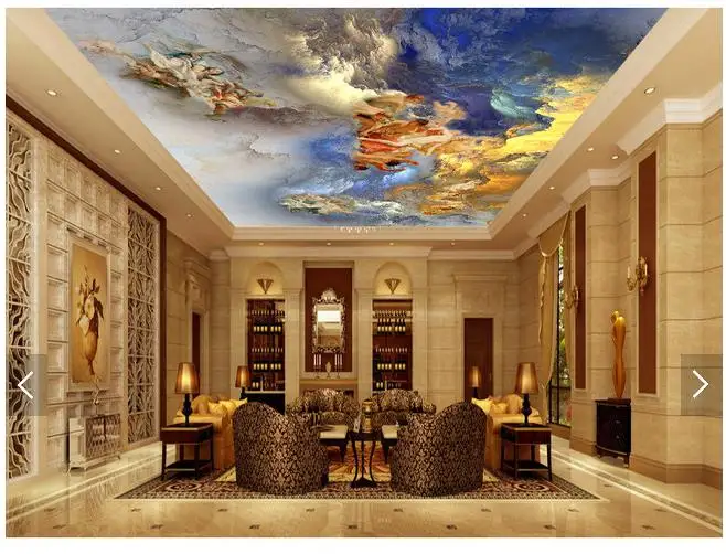 

Customized 3d wallpaper 3d wall ceiling wallpaper The frescoes of ou shigu angel gods wall paper 3d living room photo wallpaper