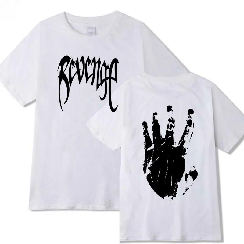 Xxxtentacion месть Футболка Мужская/Женская рэпер футболка camisetas hombre уличная Xxxtentacion Футболка мужская - Цвет: White XTX143