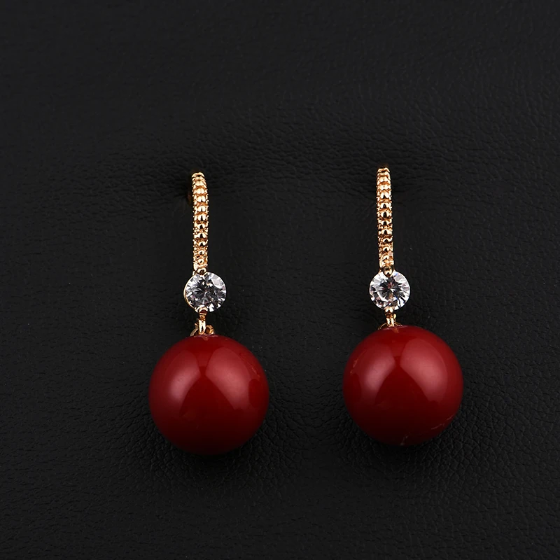 Женские серьги-подвески с искусственным жемчугом серебристые розовые