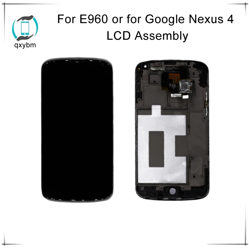 Для 4 7 дюймов для LG Google Nexus E960 ЖК дисплей Сенсорный экран с дигитайзер сборки