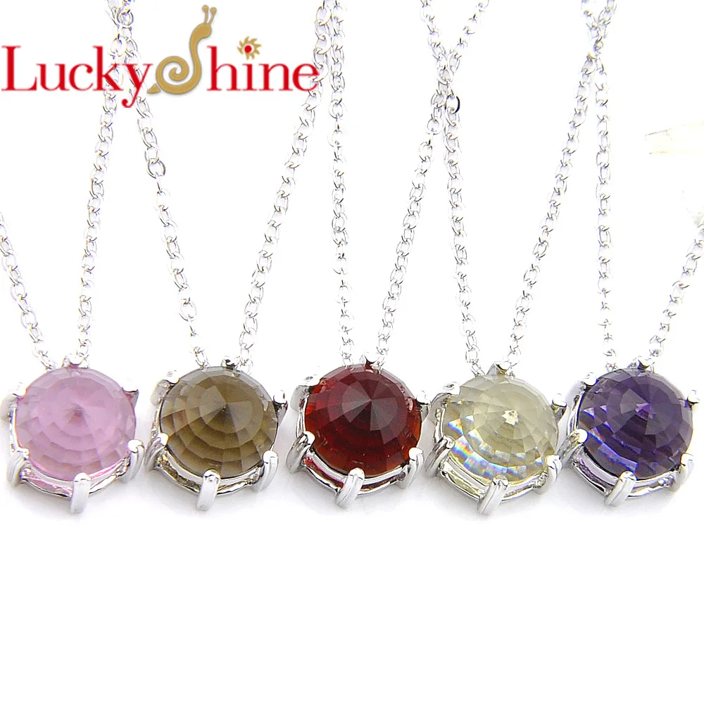 Luckyshine Модный классический уникальный обтекаемый Кристалл круглой формы
