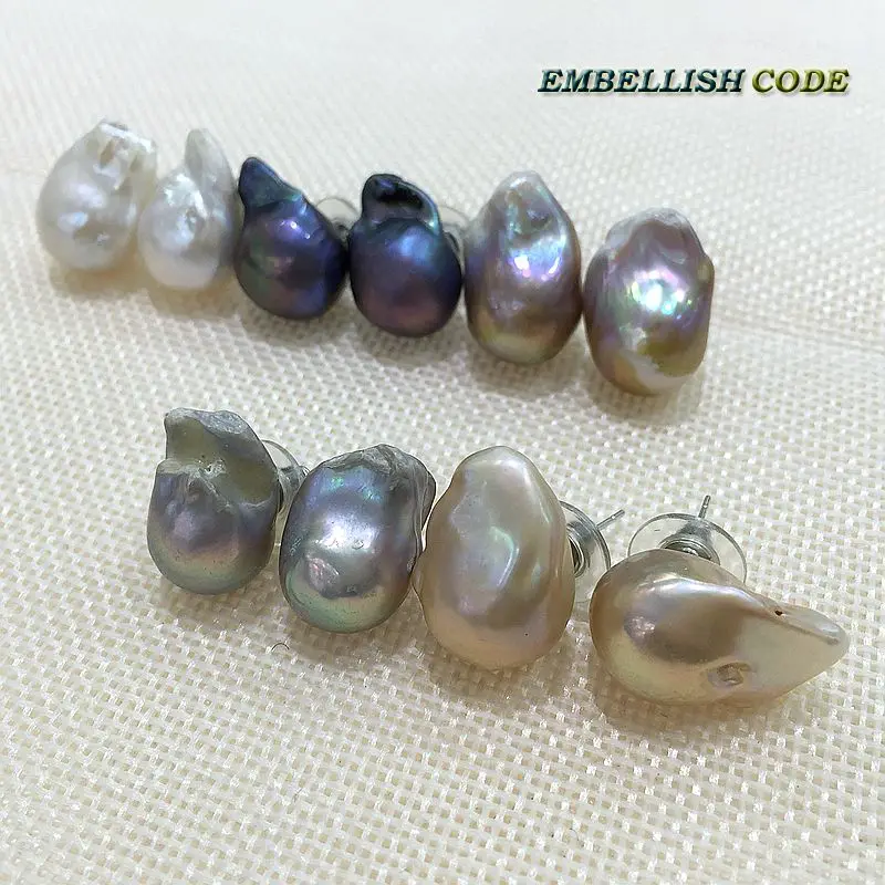 Жемчужные серьги гвоздики в стиле барокко|earring size|pearl stud earringsstud earrings |