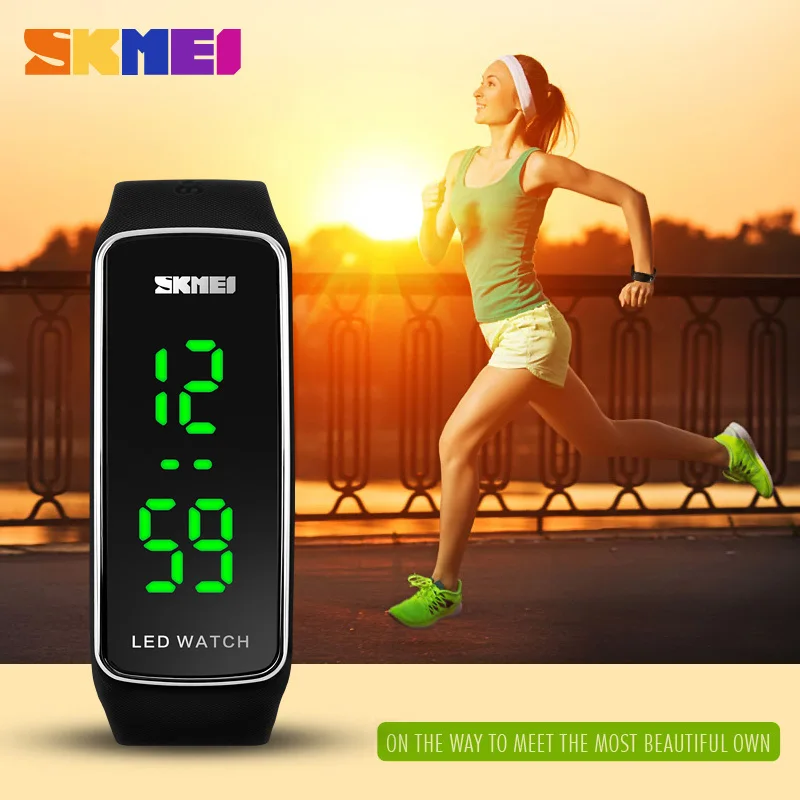 

SKMEI 1119 Women Digital Sport Watch Fashion LED Display Wristwatch Relogio Feminino Relojes Mujer Ladies Watches