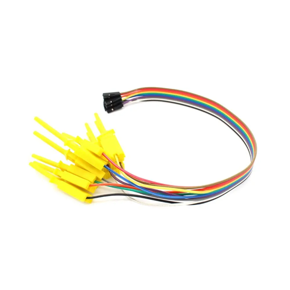 8CH качество Тест Крюк Клип Логический анализатор Тестовая папка для USB Saleae 24