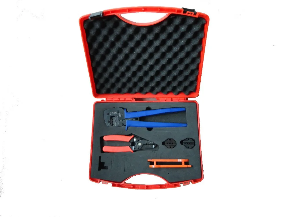 A2546-5D2 Electrician Tools set with MC3,MC4 tyco connectors MC4 solar spanner multi function cable cutter stripper tool kit