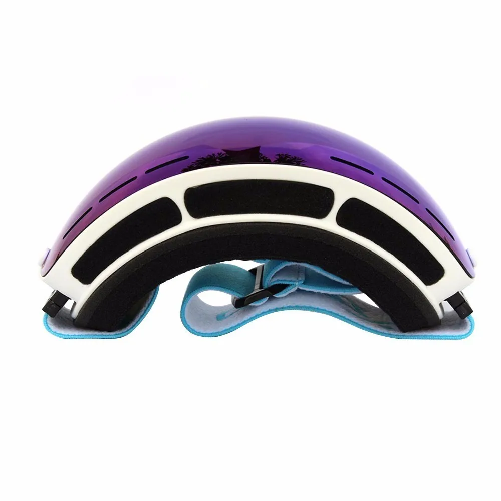 COPOZZ Ski Goggles with Lens and Box Case Ski Mask UV400 Anti-fog Snow Goggles Big Spherical Skiing Snowboarding for Men Women