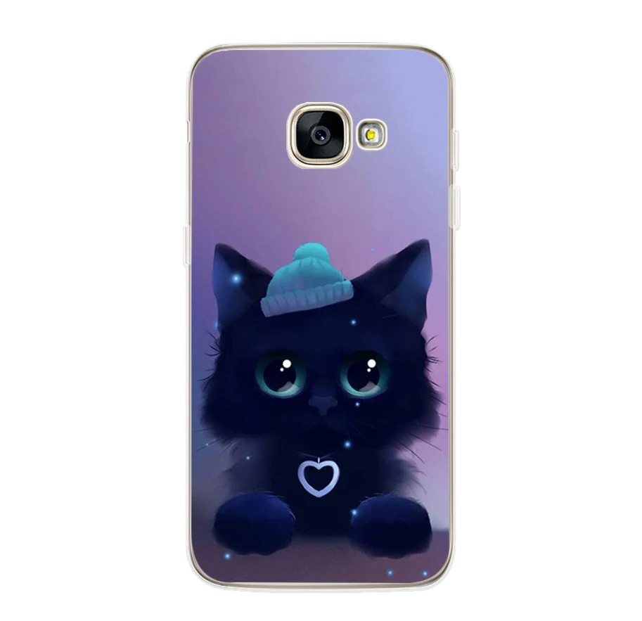 Ciciber для samsung Galaxy A5 A3 A7 A6S A8 плюс A8 A9 PRO Чехол Мягкий ТПУ милые Чехлы для телефона с изображением котенка, одежда Fundas Coque