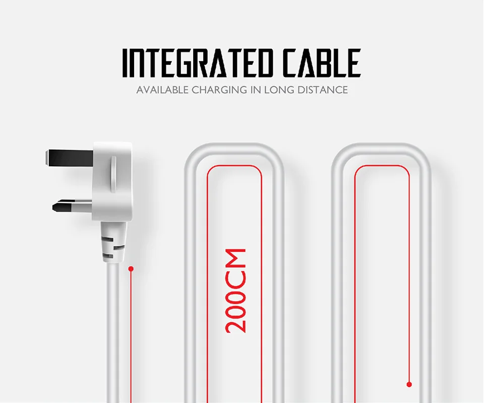 UK 3 булавки силовая полоса с плавкий предохранитель мультирозеточный розетки USB удлинитель провод розетки кабель стабилизатор напряжения