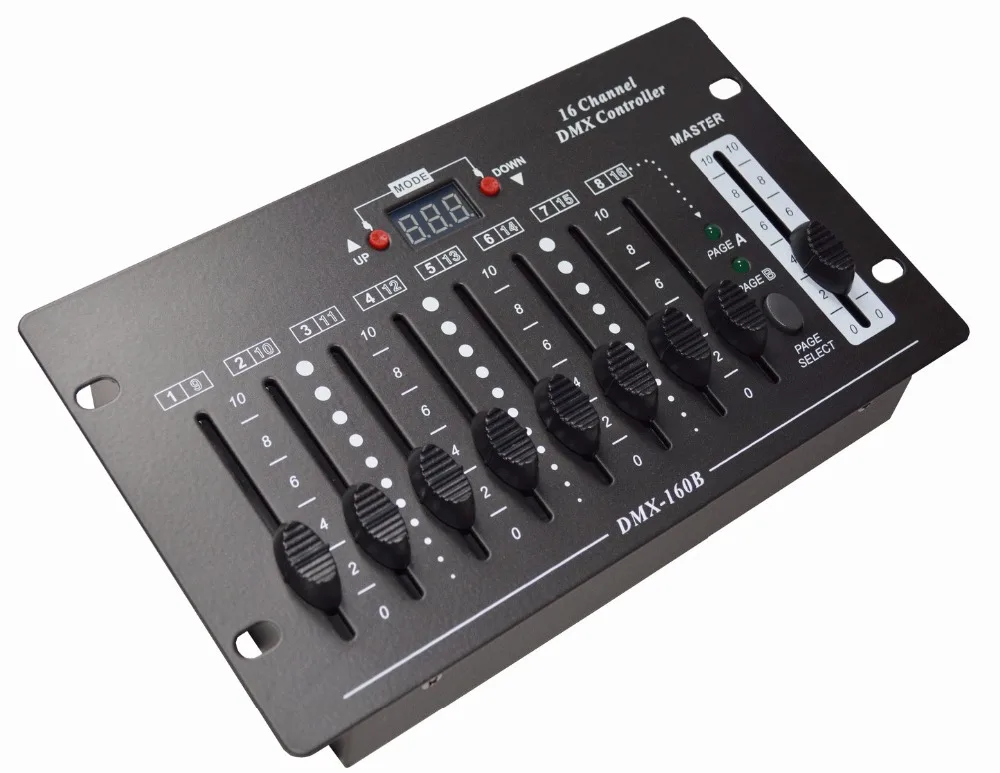 16 канальный простой DMX консоль 16CH dmx512 легко ступенчатый регулятор освещения