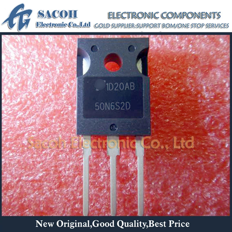 Новый оригинальный 10 шт./партия FGH50N6S2D 50N6S2D или FGH50N6S2 50N6S2 или FGK60N6S2D 60N6S2D 60N6S2 TO-247 60A 600V N-Channel IGBT
