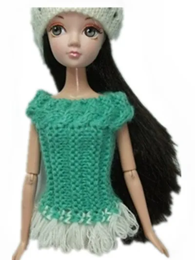 Милый вязаный свитер ручной работы жилет юбка костюм платье для девочки 29 см|barbie