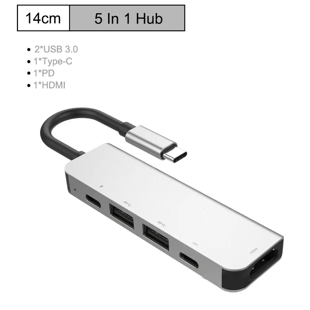 USB C концентратор 9 в 1 адаптер для Ethernet HDMI данных/PD Зарядка 3 Usb 0 SD/TF кардридер/3 5 мм