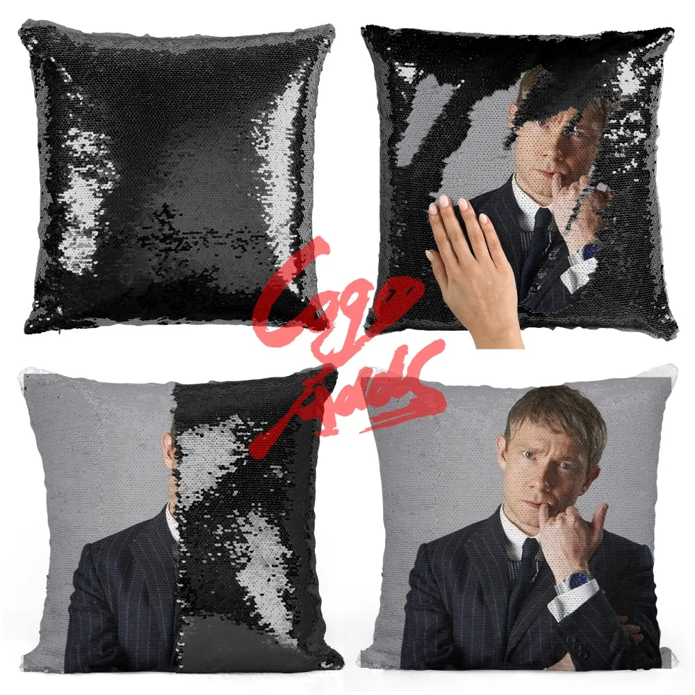Мартин Фриман Свадьба День рождения фото подушка со стразами чехол Non сплетенный