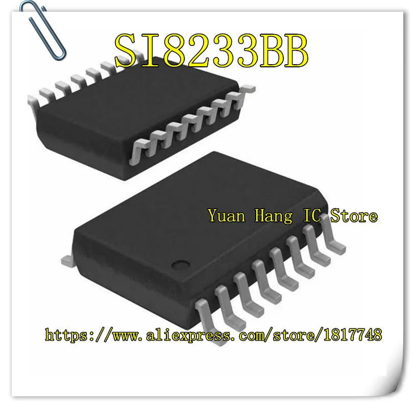 

5PCS/LOT SI8233BD-C-IS SI8233BD SI8233BB SI8233 SOP16 Driver chip