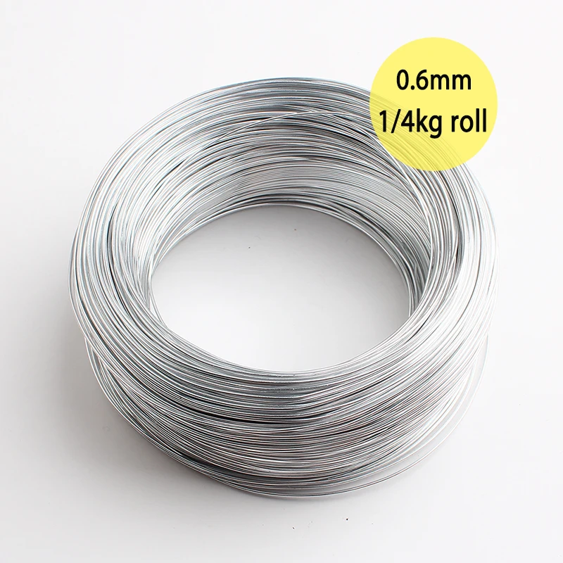 

New 0.6mm/0.7mm 1/4kg Silver Orange Colored Aluminum Jewelery Making Wire Dead Soft Anodized Craft Wire Roll